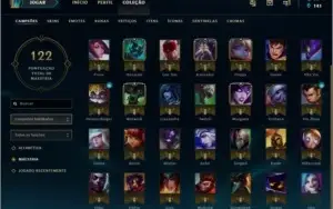Conta League of Legends Prata 35 Campeões 19 Skins 68 Ícones