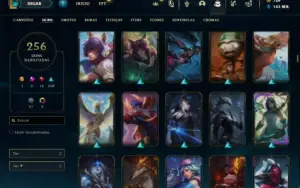 Conta Platina 3 com TODOS os champs e 256 Skins ( MONO ADC )