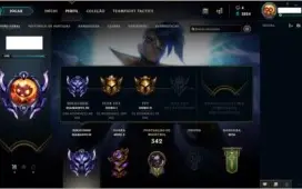 CONTA LEAGUE OF LEGENDS DIAMANTE III 117 CAMPEÕES