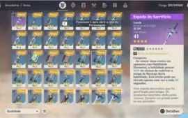 VENDO CONTA RANK7: Mona+Chongyun+Xingqiu