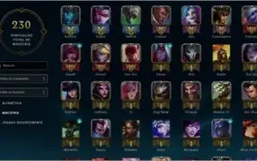 Conta diamante lol - 106 champions - 42 skins