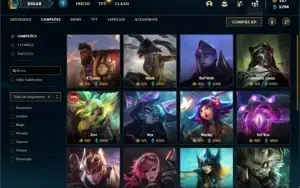 Conta ouro 3 com 150 Champs e 425 Skins + 5 Prestigios