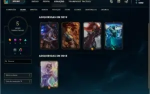 Conta platina 2 com 2 ultimate skin! 30 champs