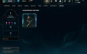 Unranked com 31 Champs e 8 Skins + 2 Fragmentos