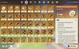 GENSHIN IMPACT - AR60, 56T5 Kokomi C2 + Bis, Yelan C2 + Bis