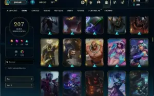 Ouro 4 com 110 Champs e 207 Skins ( MAIN TOP )