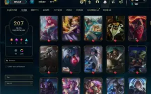Ouro 4 com 110 Champs e 207 Skins ( MAIN TOP )