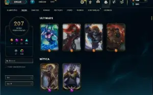 Ouro 4 com 110 Champs e 207 Skins ( MAIN TOP )