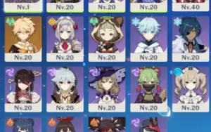 Kokomi e Mona + 13 personagens