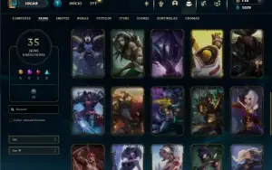 Prata 2 com 95 Champs e 35 Skins ( Mais de 50 Jogos )
