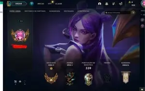 Conta lol ouro 4,100 champs, 61 skins