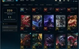 Conta Lol plat IV lvl 100 66% de winrate 64 champ 24 skin s6