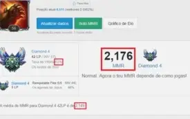 LOL - CONTA DIAMANTE 4 BARATA