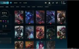 270 SKINS - 35K DE ESSENCIA - 95% DOS CAMPEÕS