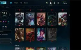 270 SKINS - 35K DE ESSENCIA - 95% DOS CAMPEÕS