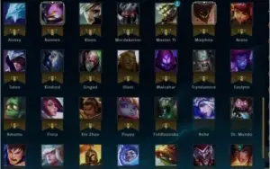 League of Legends Silver III 89 heroes R$ 417,00 Skins