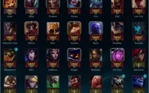 League of Legends Silver III 89 heroes R$ 417,00 Skins