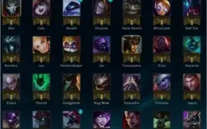 League of Legends Silver III 89 heroes R$ 417,00 Skins