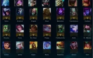 League of Legends Silver III 89 heroes R$ 417,00 Skins