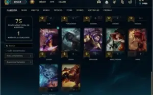 Conta platina 3 com 5 skins e 32 champs (Ex D4)