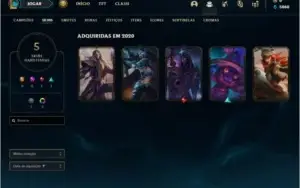 Conta platina 3 com 5 skins e 32 champs (Ex D4)
