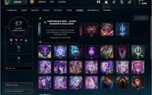 Conta platina 3 com 5 skins e 32 champs (Ex D4)