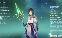 Genshin Impact End Game - 18 personagens T5 / 8 Armas T5