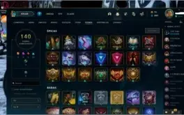 Conta nivel 77 gold 4, 101 skins, 10 emotes, 140 icones