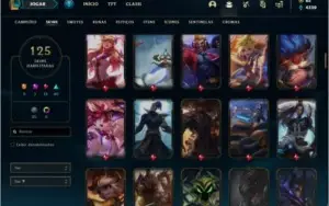 Conta ouro 3 com 125 skins e 103 champs (MAIN MID/ADC)