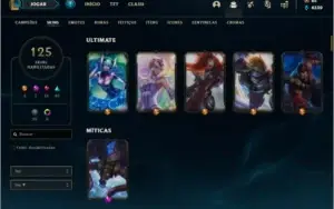 Conta ouro 3 com 125 skins e 103 champs (MAIN MID/ADC)