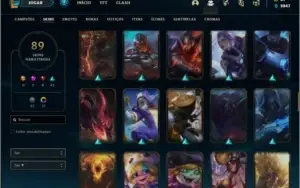 Conta platina 2 com 68 champs e 89 skins + 700k de Yasuo