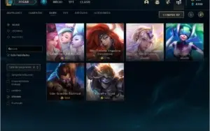 Conta LoL com 167 skins