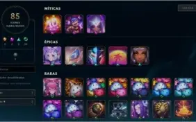 conta League of Legends passe ativo 42 skins