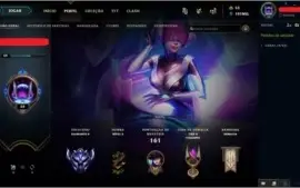 Conta League of Legends - 949 skins, diamante 2 70% winrate