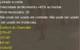 CONTA EXCELENTE GRAND FANTASIA, PAREI DE JOGAR