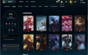 Conta platina 2 FULL SKINS, CHAMPS