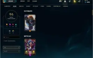 Conta platina 2 FULL SKINS, CHAMPS