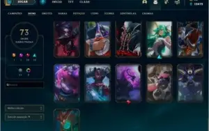 Conta lol Platina IV, 109 champs, 73 skins