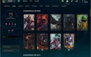Conta lol Platina IV, 109 champs, 73 skins