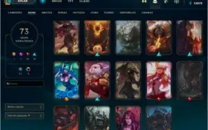 Conta lol Platina IV, 109 champs, 73 skins