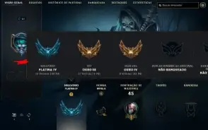 Conta Platina 4 Mmr Ganhando 40 Pontos