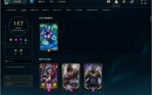 conta lvl 426 gold II 167 skins, prestigio yasuo e lucian