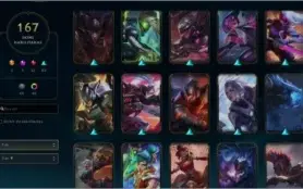 conta lvl 426 gold II 167 skins, prestigio yasuo e lucian