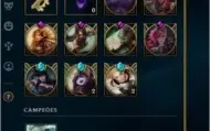 Conta G3 - 229 skins - 78 campeões - 4 ultimates