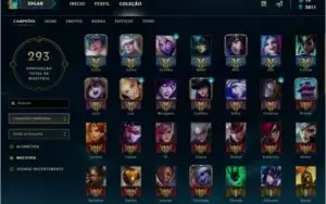 Conta G3 - 229 skins - 78 campeões - 4 ultimates