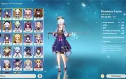 Conta Hutao+Homa ,ayaka etc + 2 armas t5