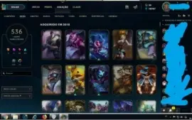 Conta League of legends D5 536 SKIN URFWICK