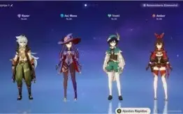 Conta genshin Mona+Venti+Razor