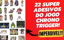 chrono trigger 22 super adesivos- snes - chrono trigger snes