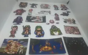 chrono trigger 22 super adesivos- snes - chrono trigger snes
